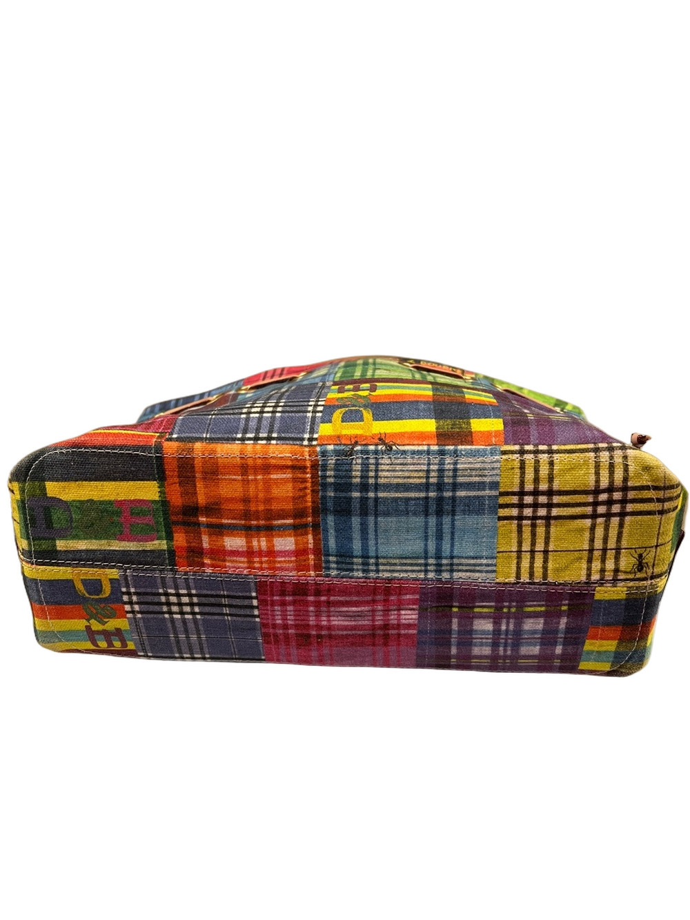Dooney & Bourke Picnic Plaid Madras Tote in Patchwork - Picture 7 of 13